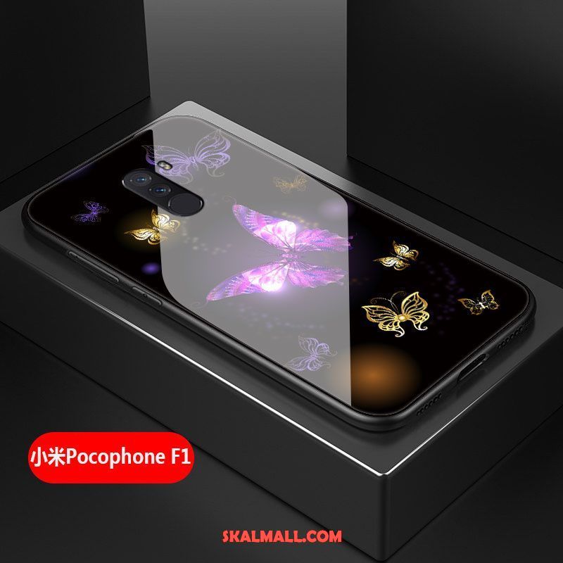 Pocophone F1 Skal Mode Glas All Inclusive Personlighet Mobil Telefon Billig