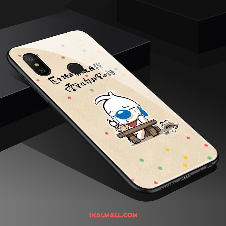 Redmi Note 6 Pro Skal Blå Hund Vacker Tecknat All Inclusive Billiga