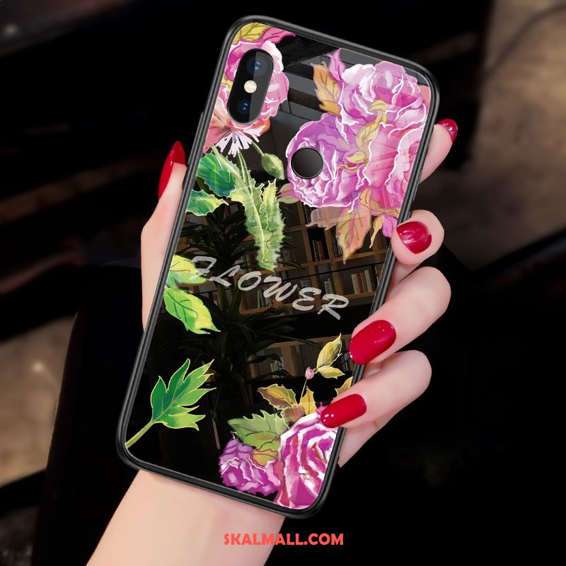 Redmi Note 6 Pro Skal Mobil Telefon Gul Röd Skydd Glas Fodral Rea