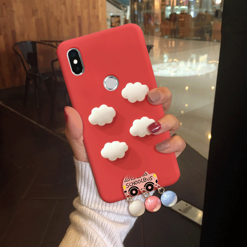 Redmi Note 6 Pro Skal Mobil Telefon Silikon Liten Röd All Inclusive Till Salu