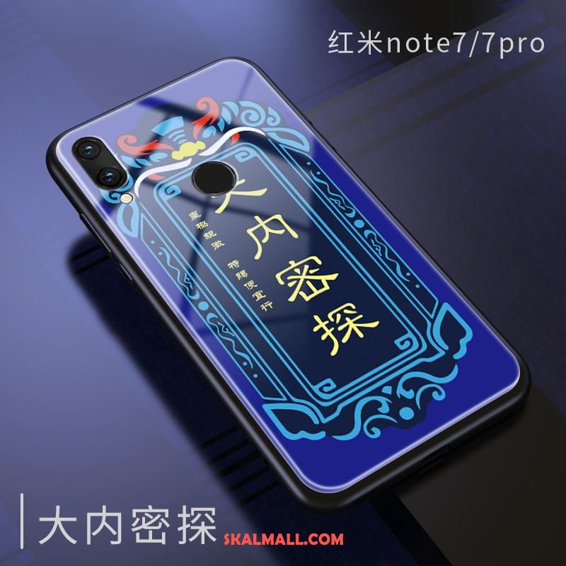 Redmi Note 7 Skal Skydd Röd Liten Blå Glas Fodral Köpa