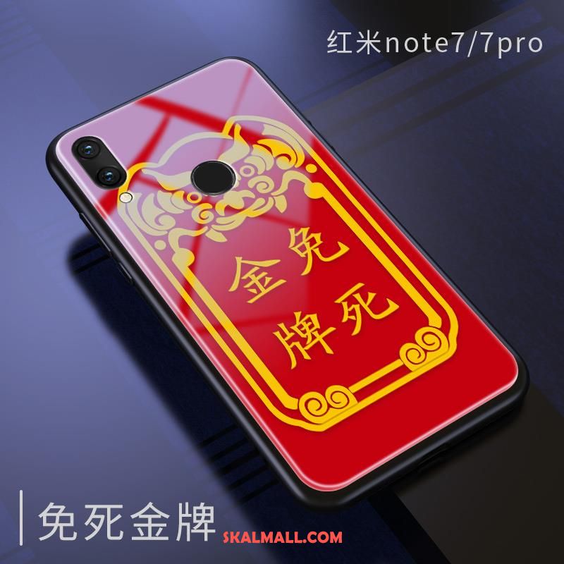 Redmi Note 7 Skal Skydd Röd Liten Blå Glas Fodral Köpa