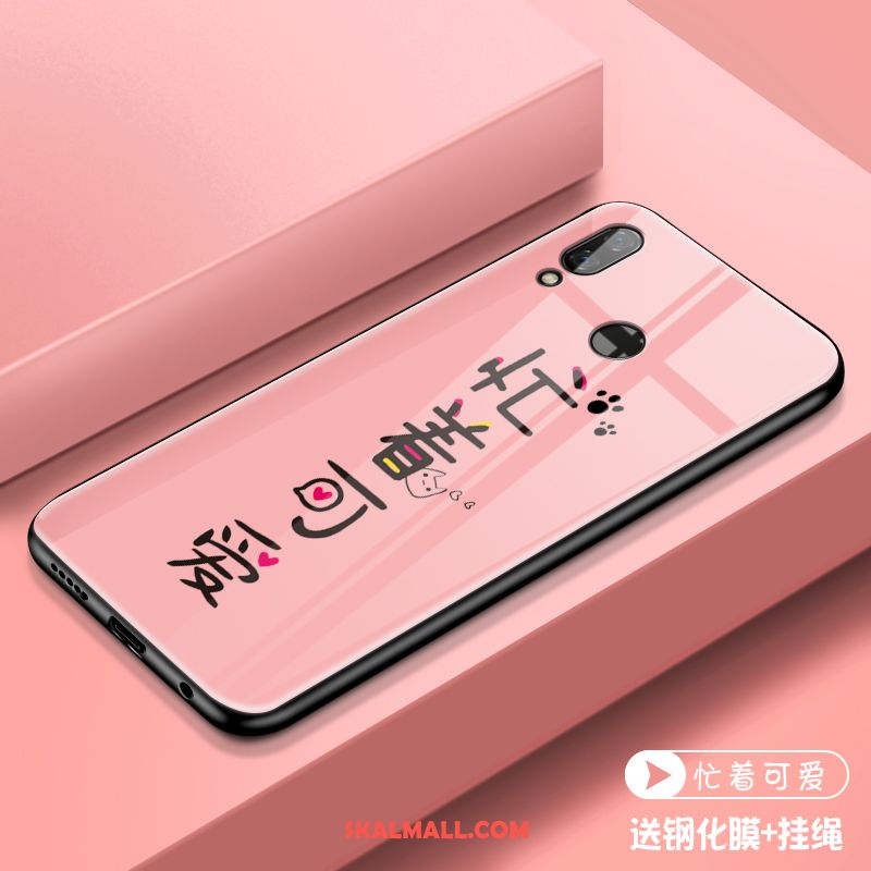 Redmi Note 7 Skal Trend Varumärke Glas Hård Mobil Telefon Personlighet Fodral Billigt