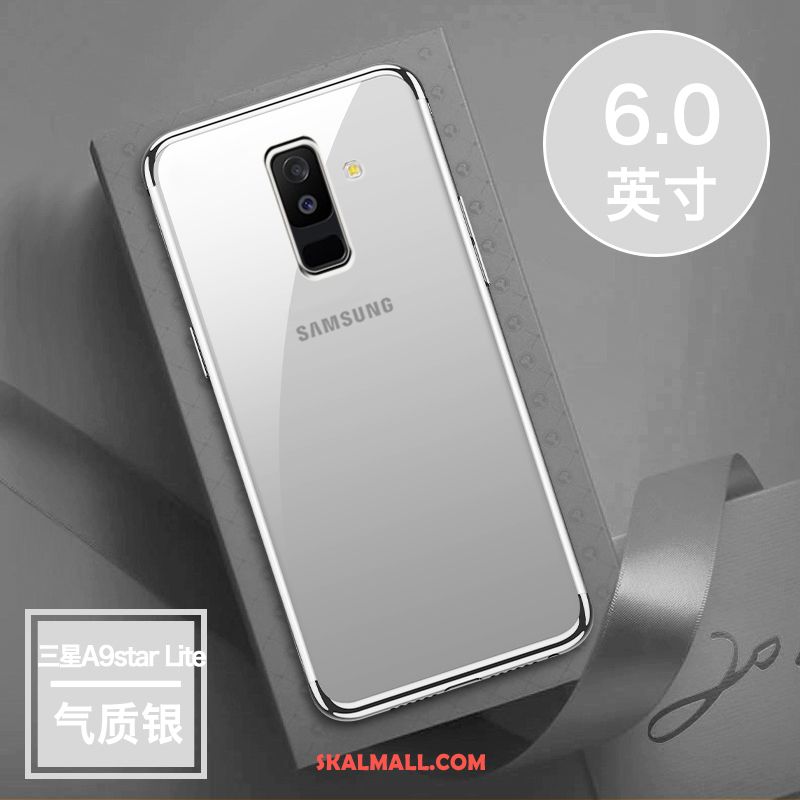 Samsung Galaxy A6 Skal Plating Fallskydd Blå Transparent Ungdom Fodral Rea