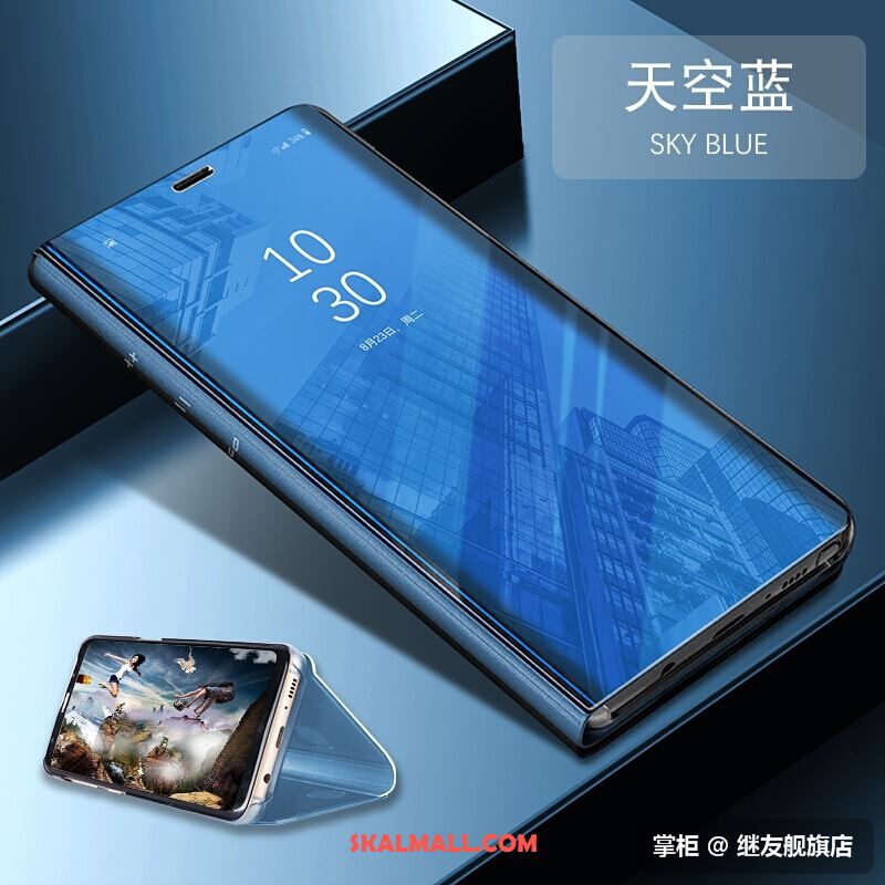 Samsung Galaxy A8 2018 Skal Spegel Rosa Guld Skydd Täcka Mobil Telefon Fodral Rea
