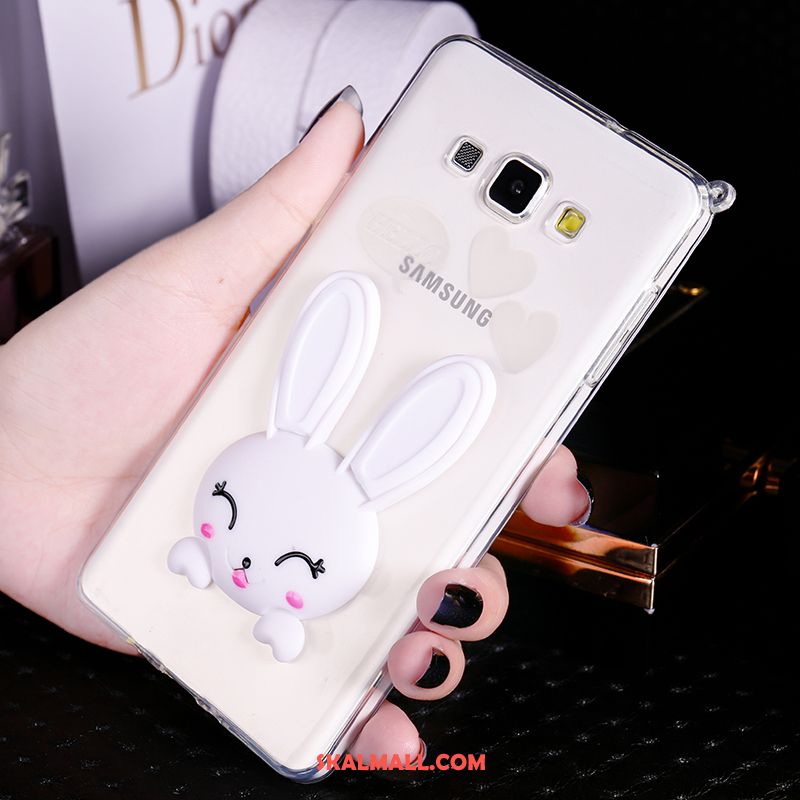 Samsung Galaxy A8 Skal Gul Hängande Nacke Silikon Mobil Telefon Hängsmycken Fodral Billig