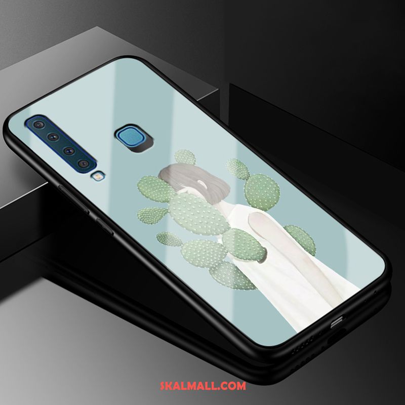 Samsung Galaxy A9 2018 Skal All Inclusive Silikon Retro Blå Mobil Telefon Fodral Online