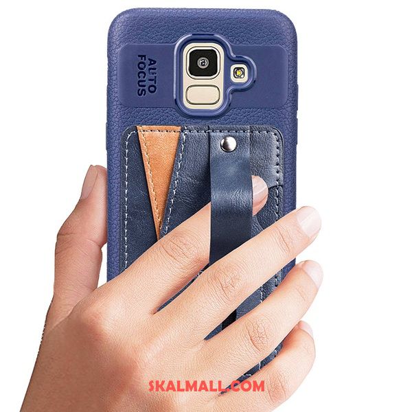 Samsung Galaxy J6 Skal Kort Skydd Läder Mobil Telefon Mönster Rea