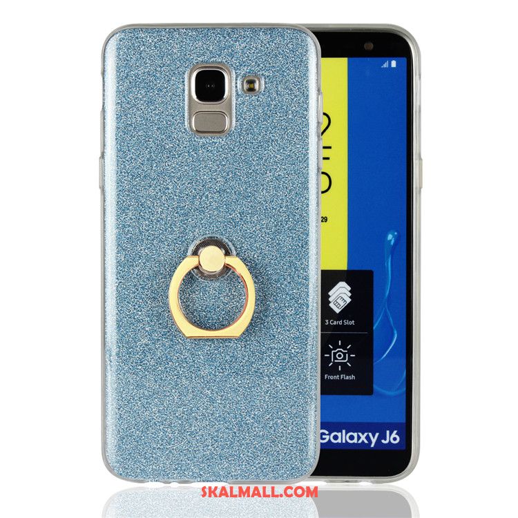 Samsung Galaxy J6 Skal Stjärna Mjuk Ring Pulver Blå Butik