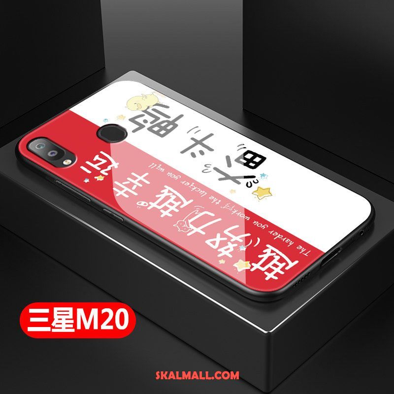 Samsung Galaxy M20 Skal Mjuk Röd Silikon Vacker Kreativa Fodral Online