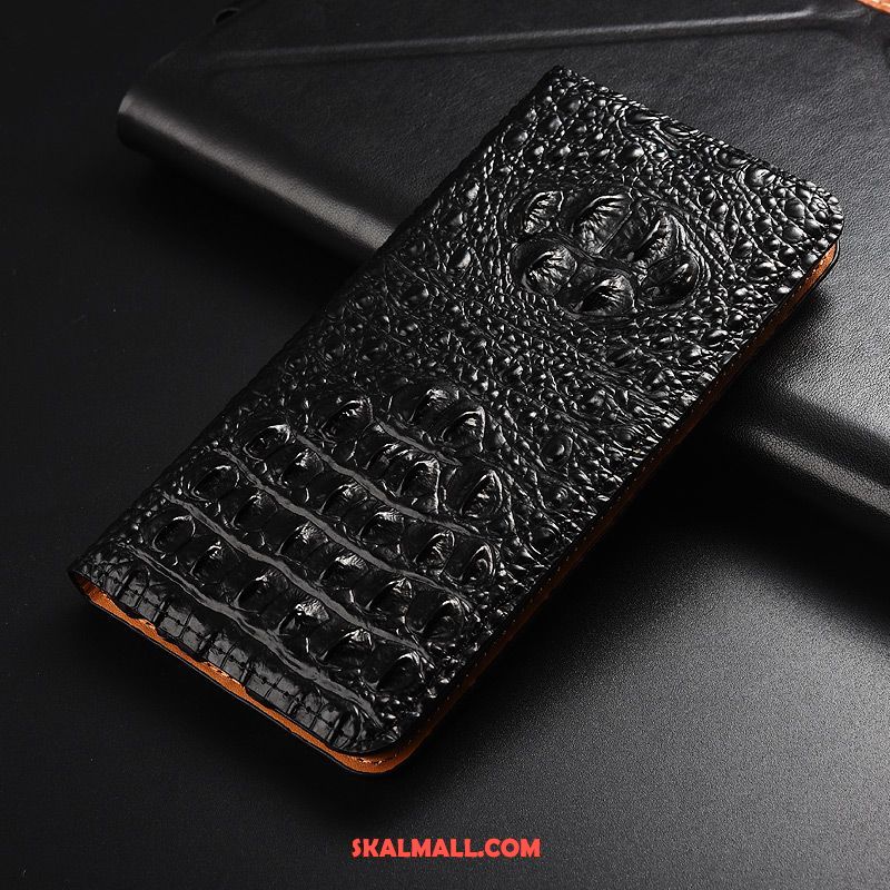 Samsung Galaxy M20 Skal Röd Läderfodral Krokodilmönster Stjärna Skydd Till Salu