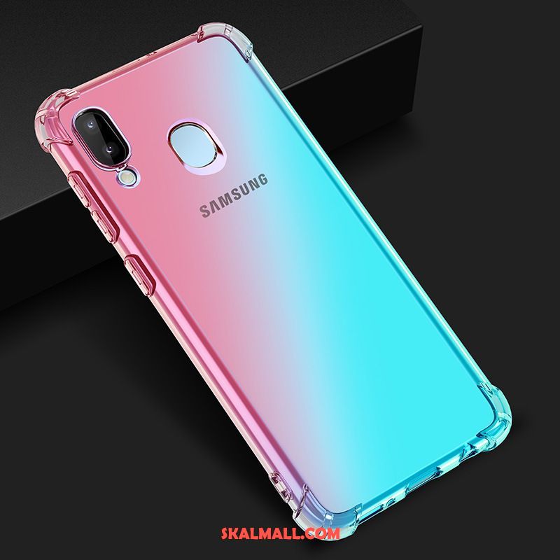 Samsung Galaxy M20 Skal Stjärna Gradient Färg Mobil Telefon Purpur Blå Till Salu