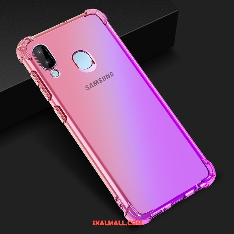 Samsung Galaxy M20 Skal Stjärna Gradient Färg Mobil Telefon Purpur Blå Till Salu