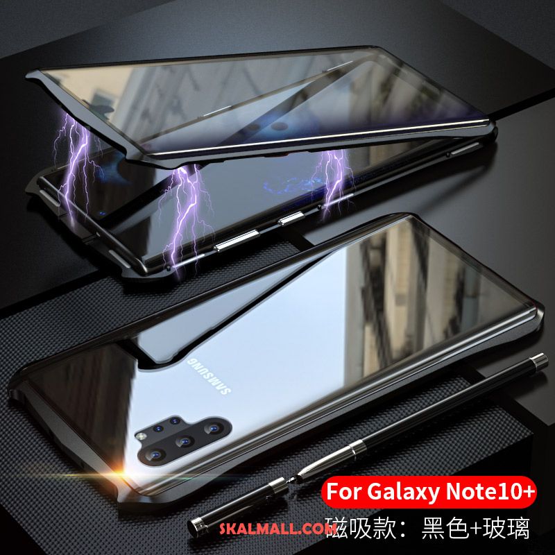 Samsung Galaxy Note 10+ Skal Metall Mobil Telefon Frame Fallskydd Reversibel Fodral På Rea