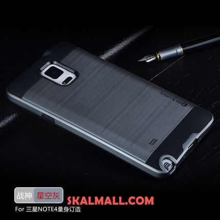 Samsung Galaxy Note 4 Skal Grå Mjuk Skydd Mobil Telefon Silikon Fodral Billiga