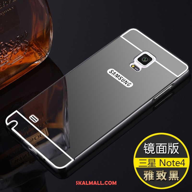 Samsung Galaxy Note 4 Skal Härdning Spegel Mobil Telefon Frame Fallskydd Billig