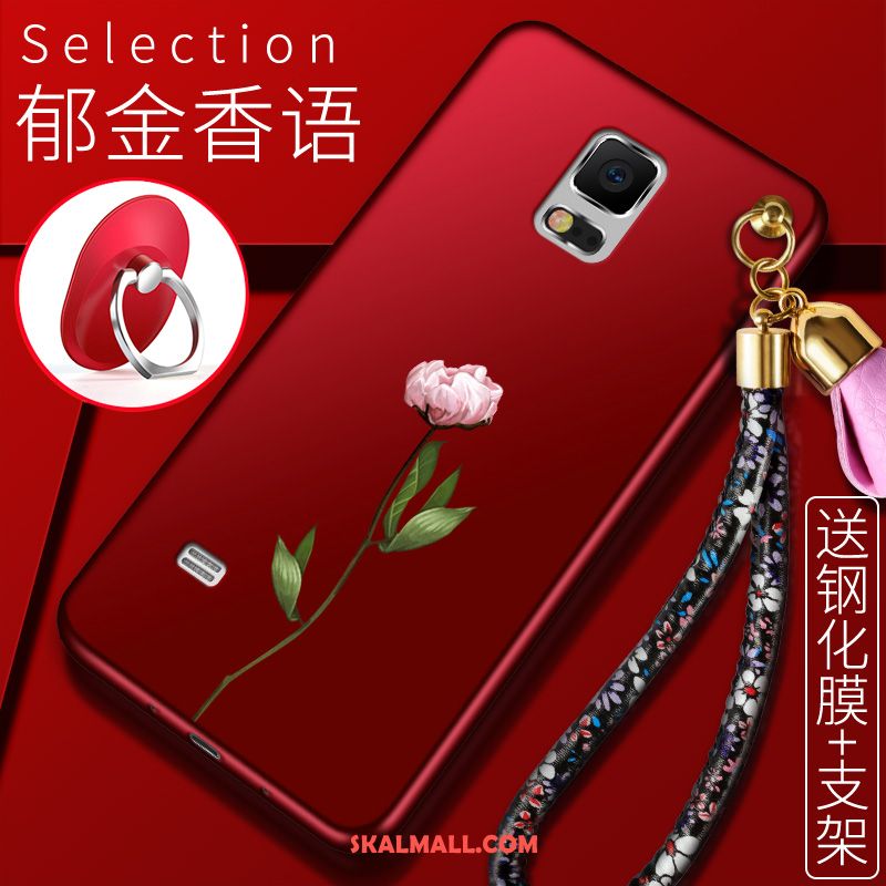 Samsung Galaxy Note 4 Skal Mobil Telefon Skydd Stjärna Röd Rea