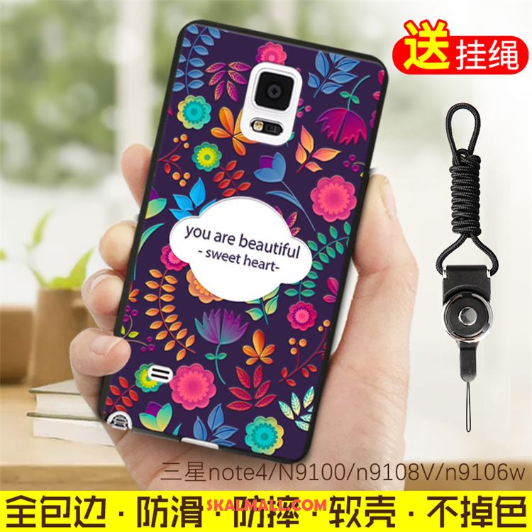 Samsung Galaxy Note 4 Skal Silikon Mobil Telefon Stjärna Nubuck Imiterat Läder Fodral Till Salu