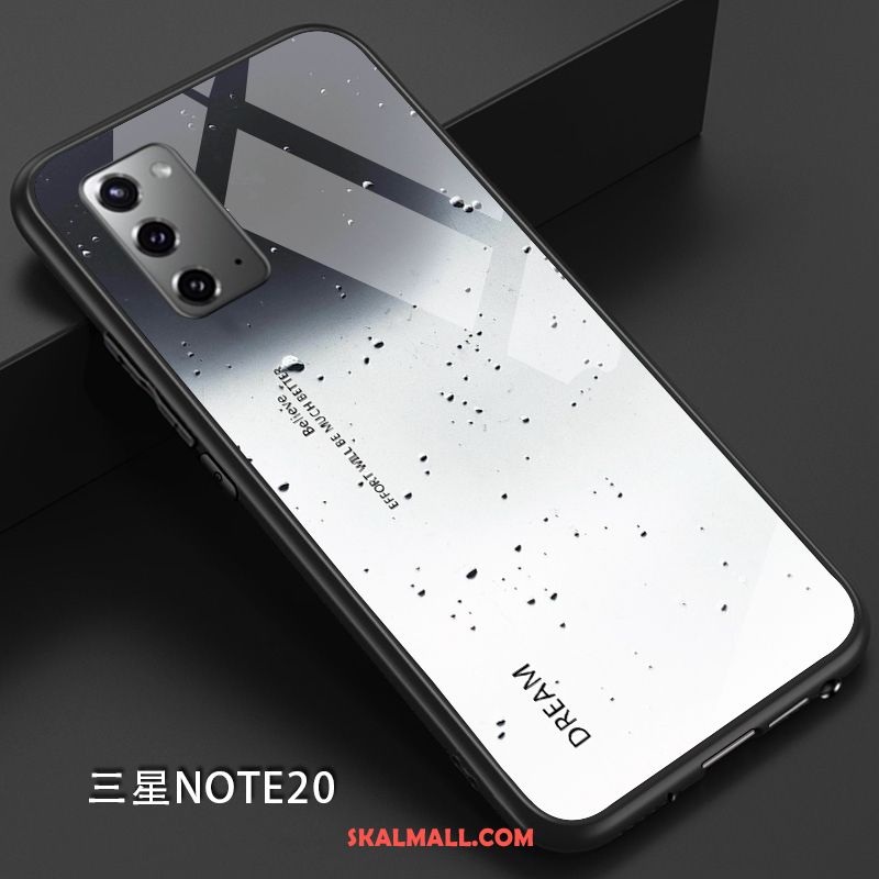 Samsung Galaxy Note20 Skal Gradient Glas Mobil Telefon Fallskydd Purpur Fodral Rea