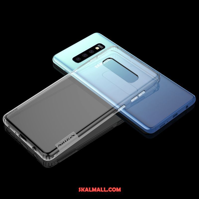 Samsung Galaxy S10+ Skal Mobil Telefon Silikon Stjärna Fallskydd Transparent Rabatt