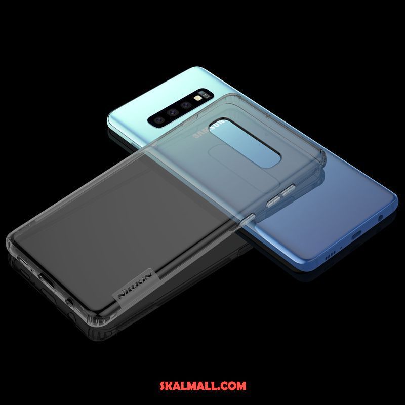 Samsung Galaxy S10+ Skal Mobil Telefon Silikon Stjärna Fallskydd Transparent Rabatt