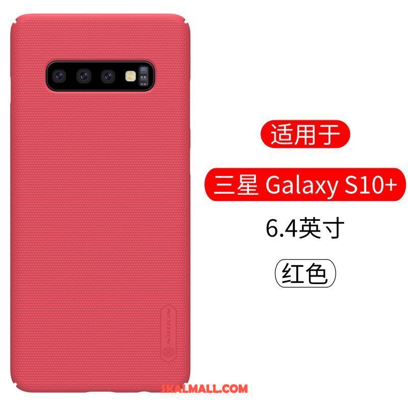 Samsung Galaxy S10+ Skal Stjärna Nubuck Skydd Mobil Telefon Guld Fodral Köpa