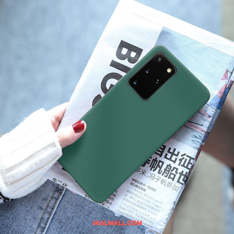 Samsung Galaxy S20+ Skal Grön Enkel Nubuck Fallskydd Mobil Telefon Online