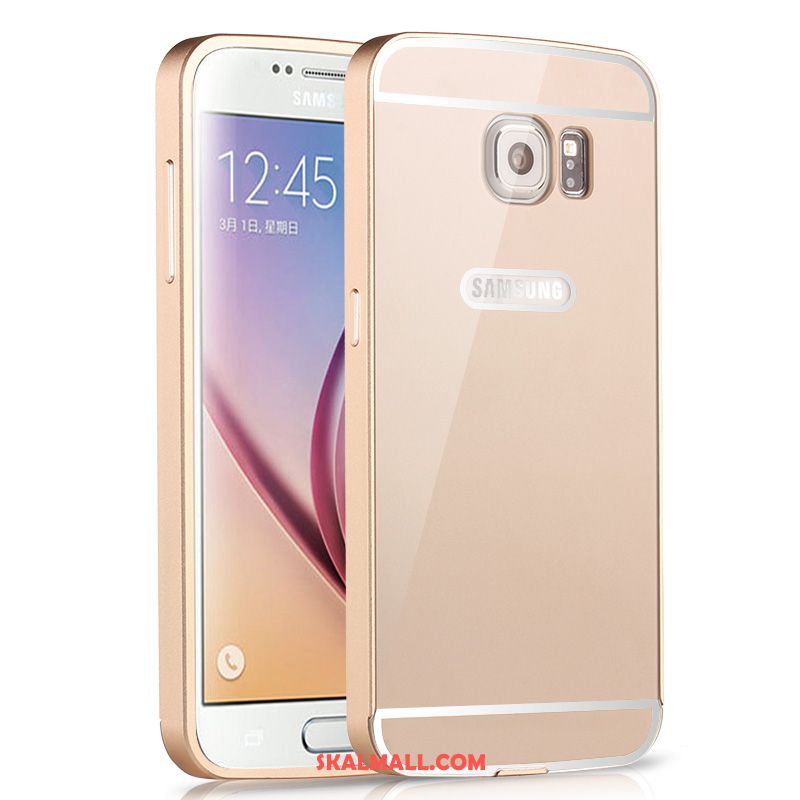 Samsung Galaxy S6 Skal Frame Metall Svart Mobil Telefon Stjärna Billigt