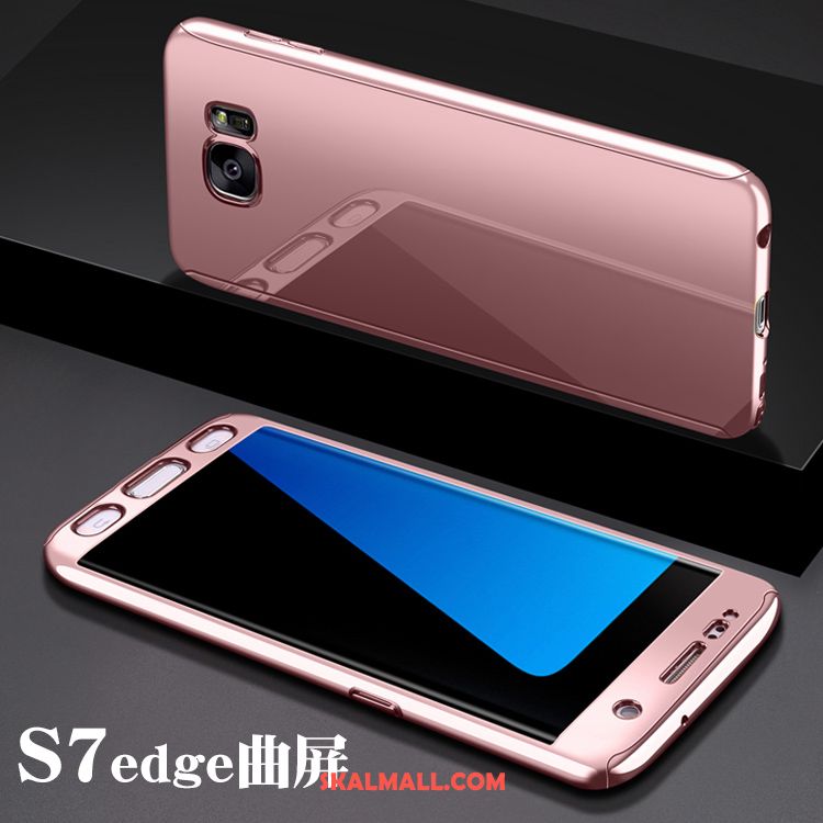 Samsung Galaxy S7 Edge Skal Plating Stjärna Hängande Nacke Fallskydd Blå Rabatt