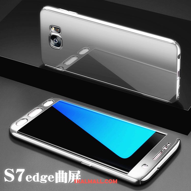 Samsung Galaxy S7 Edge Skal Plating Stjärna Hängande Nacke Fallskydd Blå Rabatt