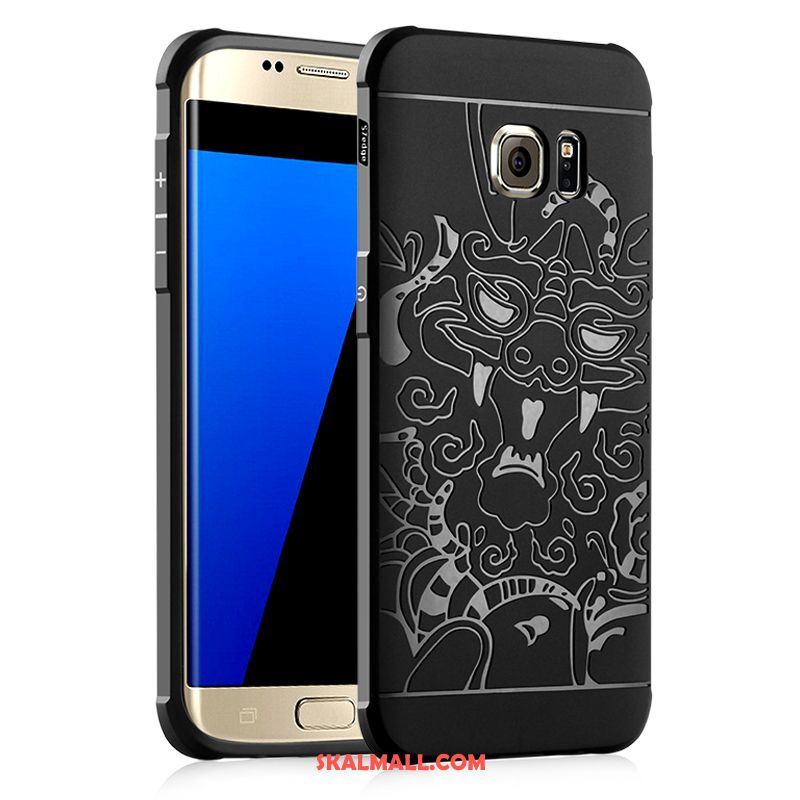 Samsung Galaxy S7 Skal Mobil Telefon Grå Silikon Stjärna Skydd Billig