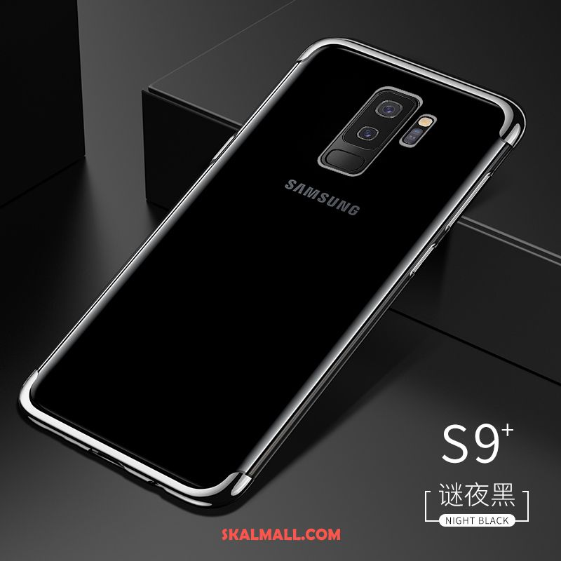 Samsung Galaxy S9+ Skal Transparent All Inclusive Mjuk Trend Silver Fodral Billigt