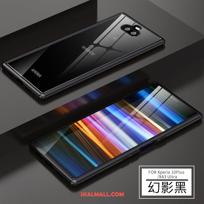 Sony Xperia 10 Plus Skal Mobil Telefon Grå Metall Båge Frame Fodral Online