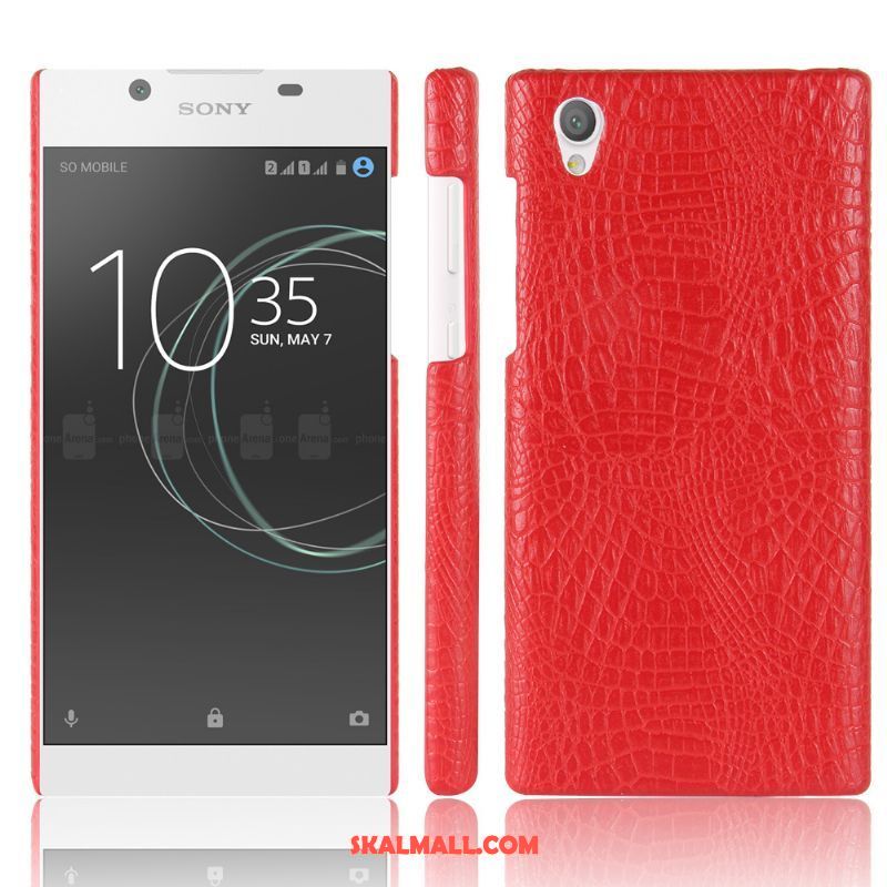 Sony Xperia E5 Skal Skydd Röd Krokodilmönster Mobil Telefon Fallskydd Butik