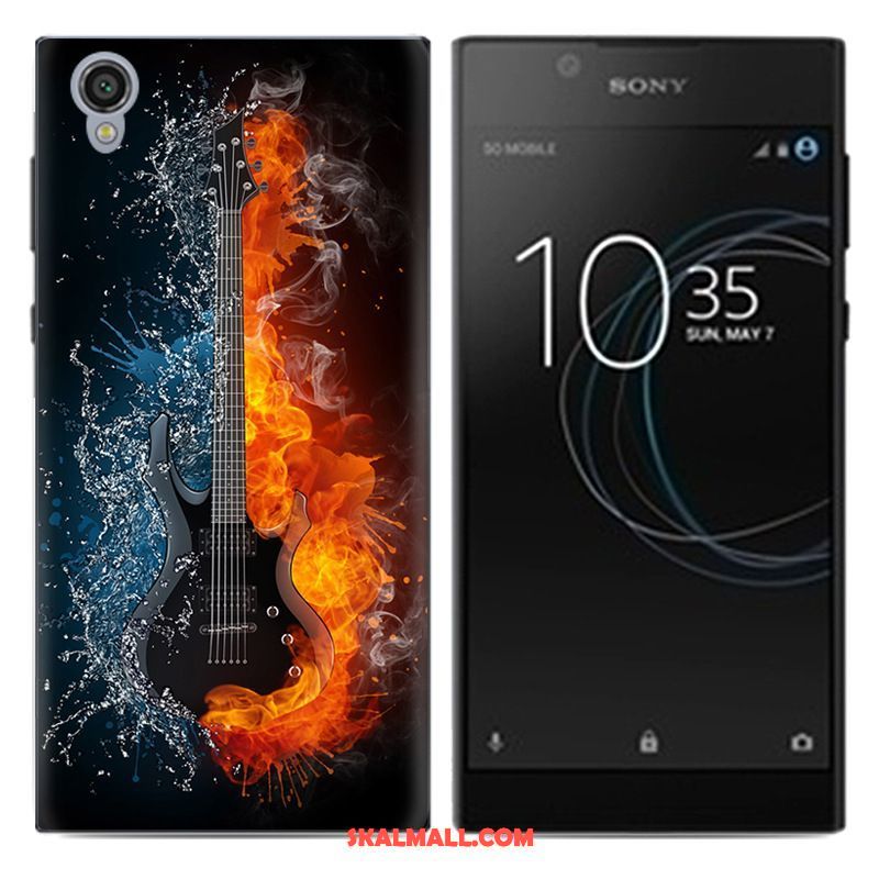 Sony Xperia L1 Skal Fallskydd Kreativa Målade Pu Mobil Telefon Rea