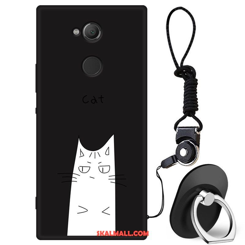Sony Xperia L2 Skal Nubuck Skydd Mobil Telefon Tecknat Svart Köpa