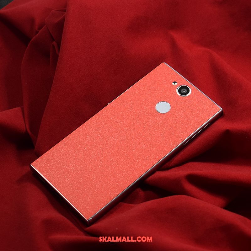Sony Xperia Xa2 Plus Skal Nubuck Röd Mobil Telefon Skydd Färg Butik
