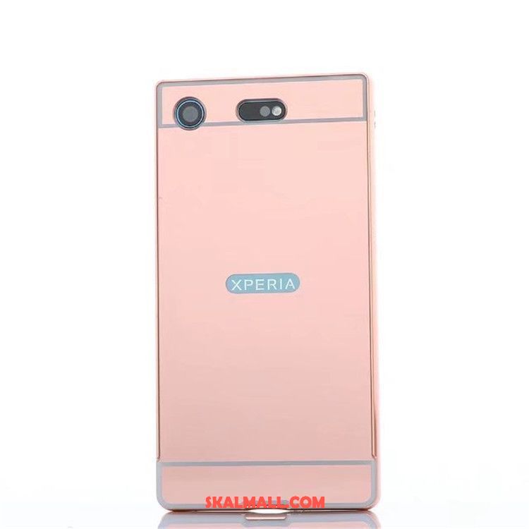 Sony Xperia Xz1 Compact Skal Mobil Telefon Spegel Guld Metall Skydd Online