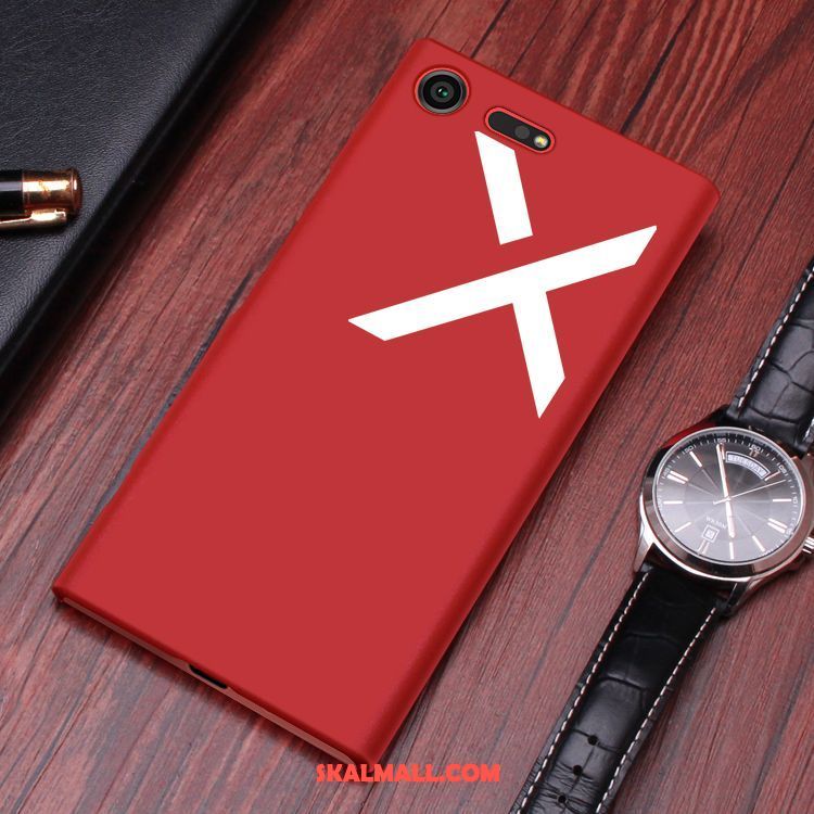 Sony Xperia Xz1 Skal Röd Mobil Telefon Skydd Fodral Rea