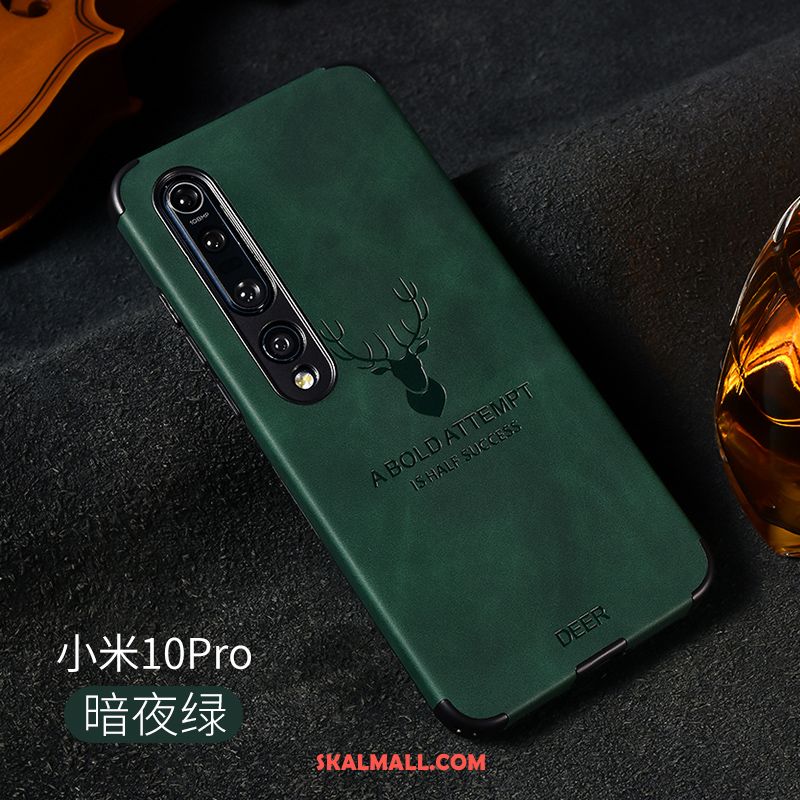 Xiaomi Mi 10 Pro Skal Högt Utbud Grön Kvalitet Mjuk Läder Köpa