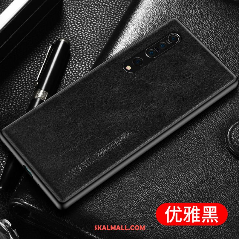 Xiaomi Mi 10 Pro Skal Personlighet All Inclusive Äkta Läder Enkel Cow Fodral Billig
