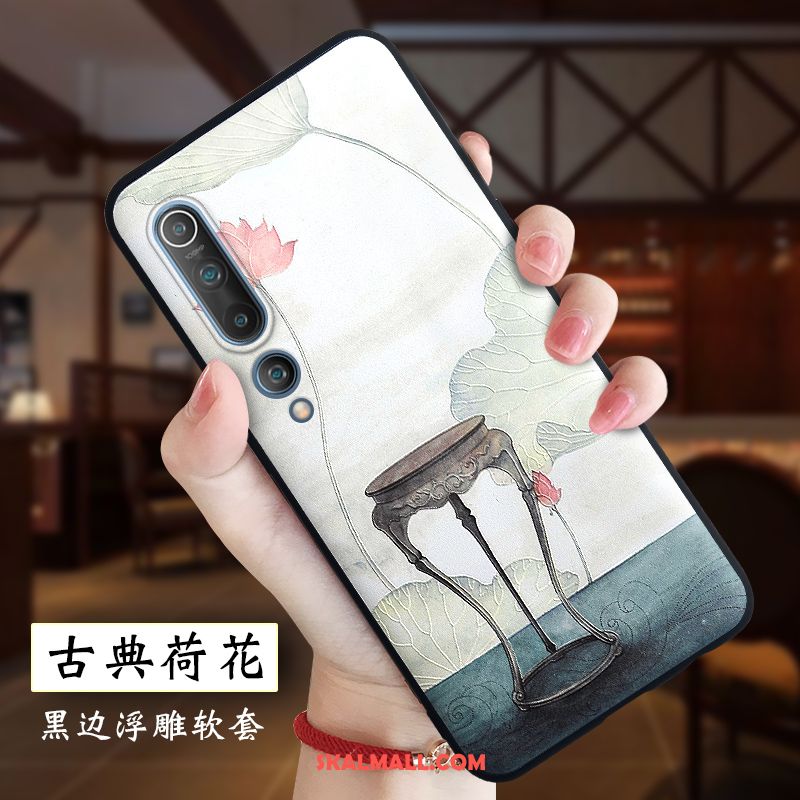 Xiaomi Mi 10 Skal Nubuck Lätt Och Tunt Kinesisk Stil Silikon Skydd Fodral Billigt