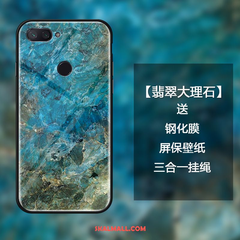 Xiaomi Mi 8 Lite Skal Hängsmycken Enkel Glas Vit Mode Fodral På Nätet