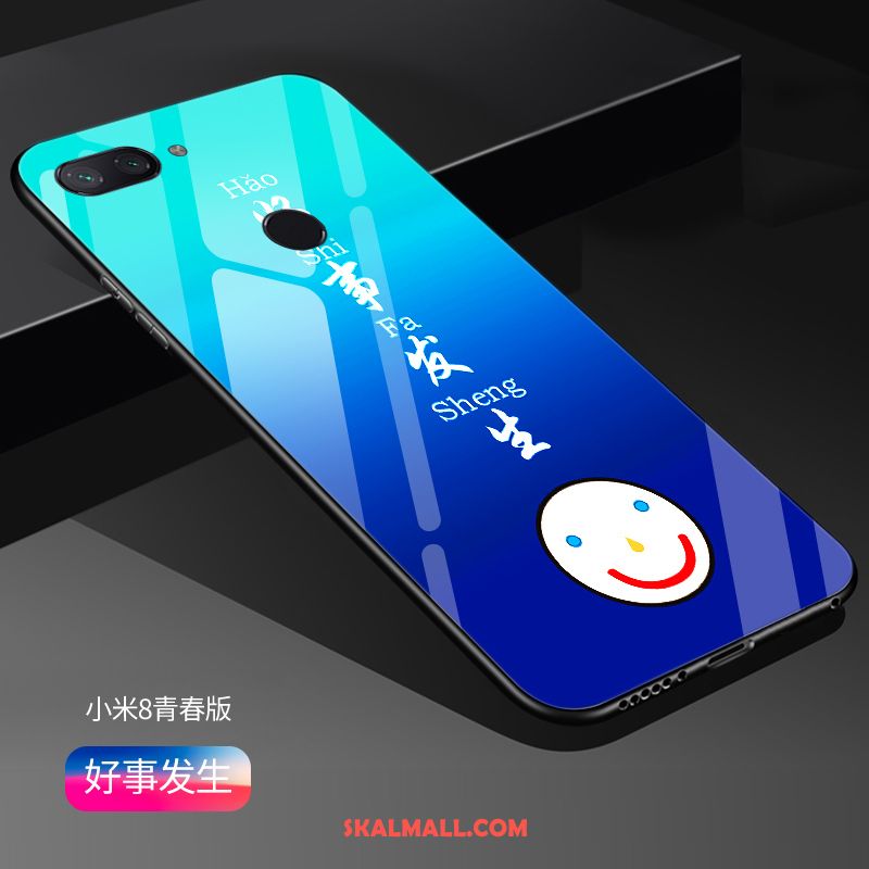 Xiaomi Mi 8 Lite Skal Kreativa Glas Spegel Hård Personlighet Billigt
