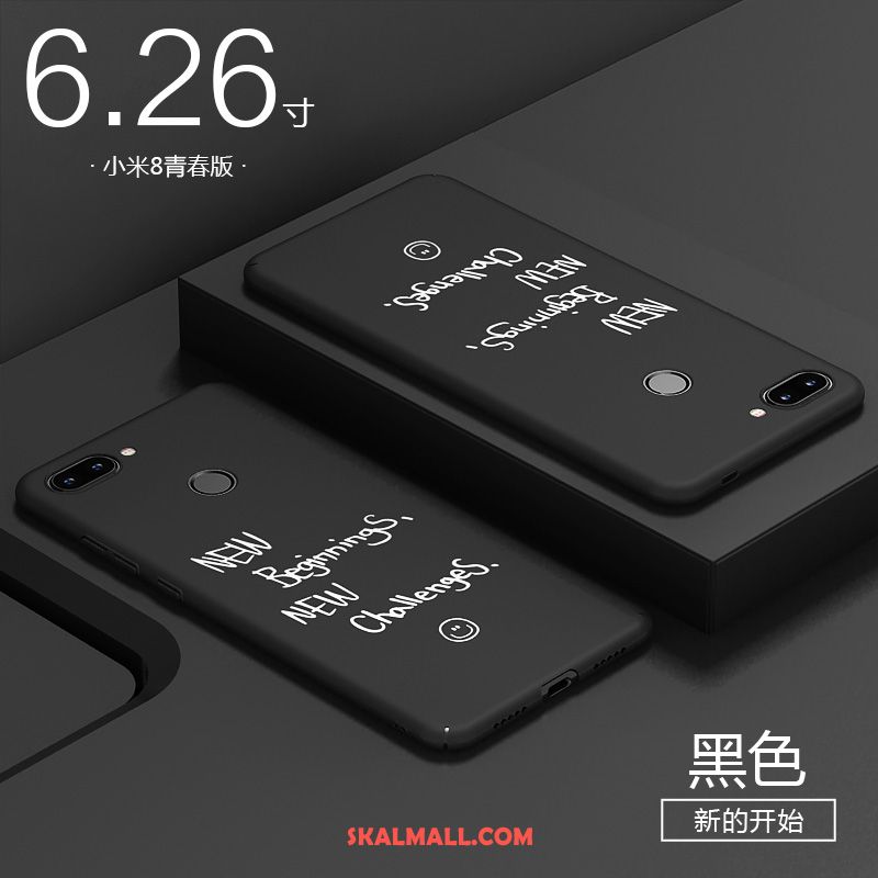 Xiaomi Mi 8 Lite Skal Skydd Personlighet Fallskydd Blå Plast Billig