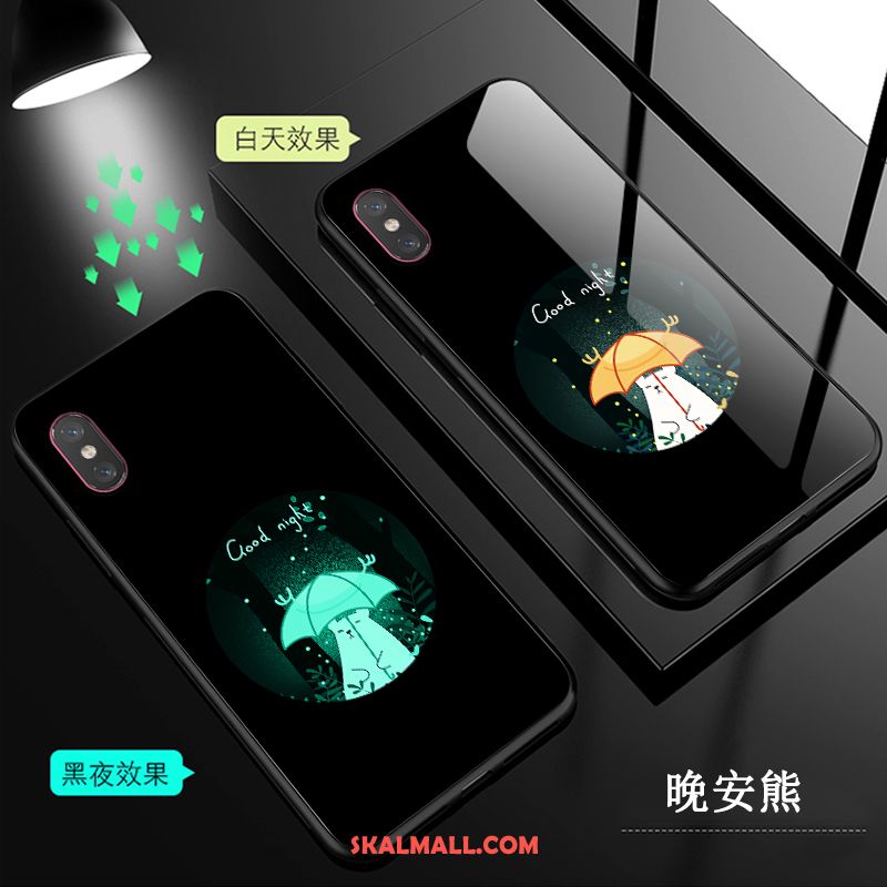 Xiaomi Mi 8 Pro Skal Lysande Transparent Mönster Mobil Telefon Glas Fodral Billig