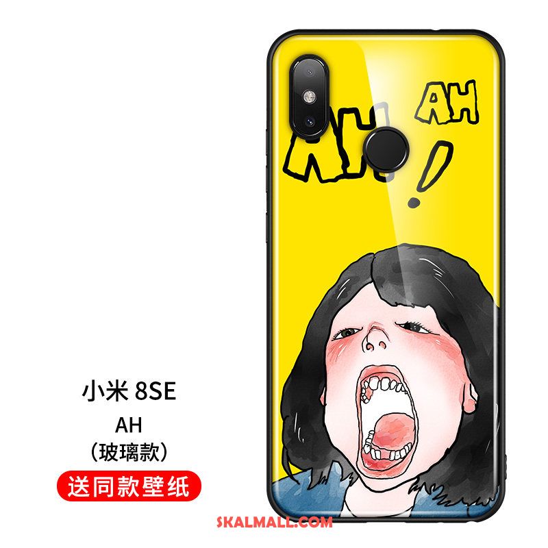 Xiaomi Mi 8 Se Skal Par Originalitet Glas Skydd Trend Varumärke Fodral Rea