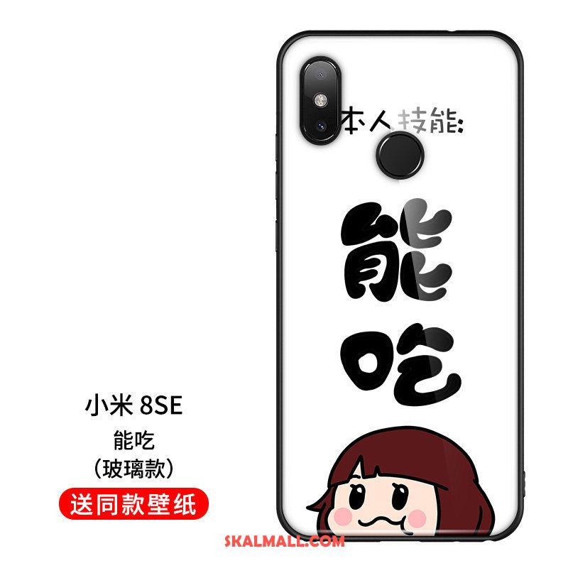 Xiaomi Mi 8 Se Skal Par Originalitet Glas Skydd Trend Varumärke Fodral Rea