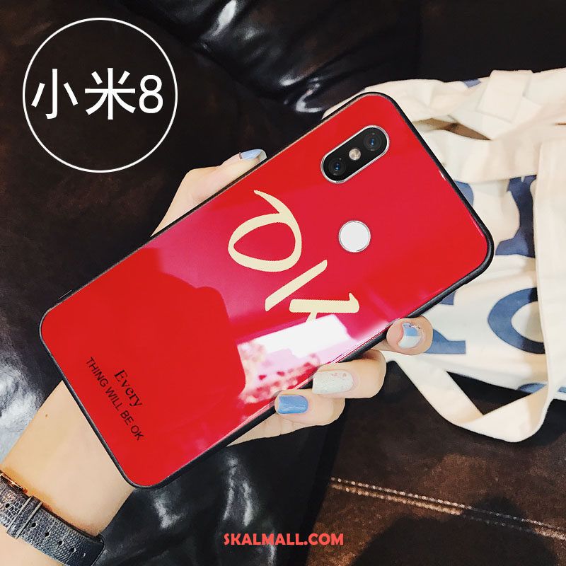 Xiaomi Mi 8 Skal Mobil Telefon Kreativa Enkel Glas Fallskydd Fodral Till Salu