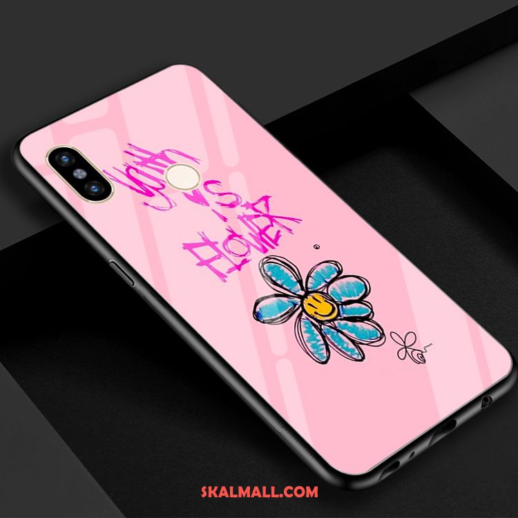 Xiaomi Mi 8 Skal Mobil Telefon Liten Blommor Kinesisk Drake Glas Online